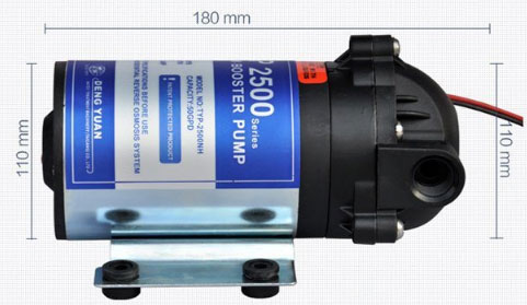 Ροή υδραυλικών αντλιών αντλιών >0.55L/Min πίεσης νερού RO 24VDC για τον εξαγνιστή νερού